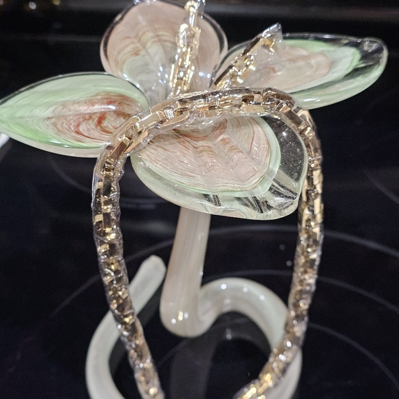 Eddie Borgo Supra Link Necklace And Matching Drop Earrings NWT MSRP $675 - Picture 3 of 10